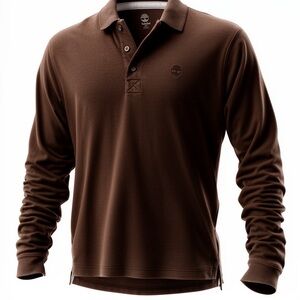Timberland Men's Dark Brown Polo Shirt